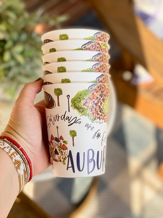 Auburn. AL Reusable Party Cups Tailgating/parties/gifts: Unwrapped
