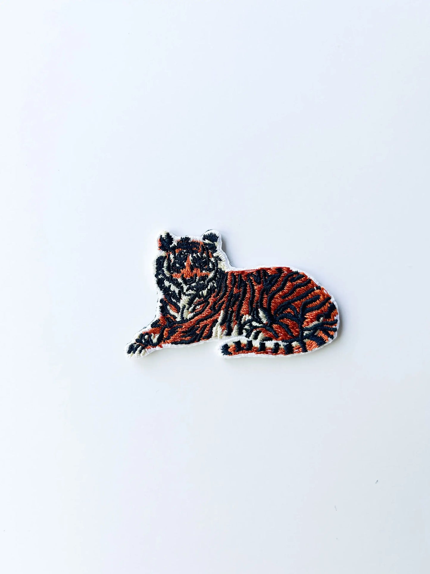 Tiger Embroidered Iron-On Patch