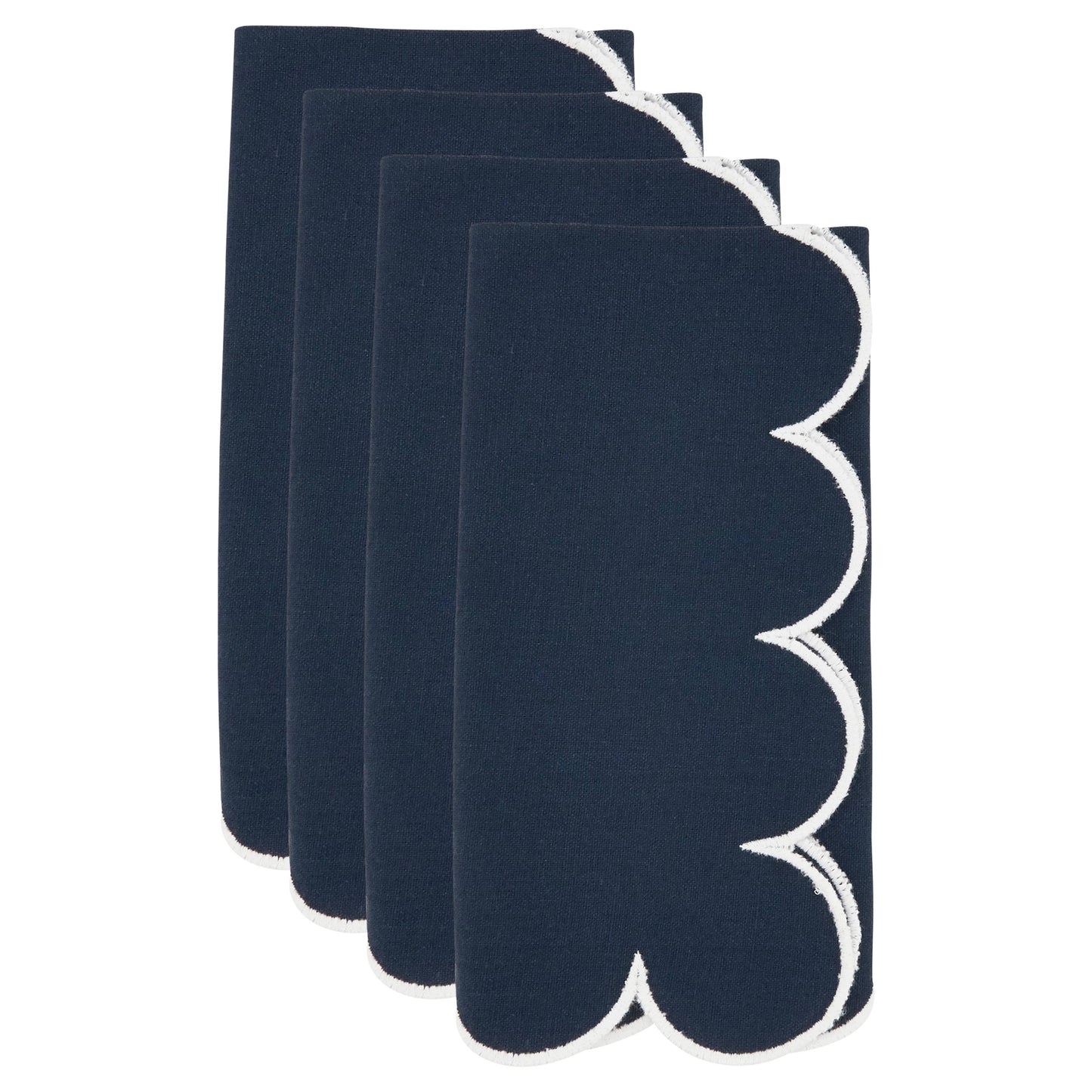 Scalloped Hem Napkin: Kiwi / 20"