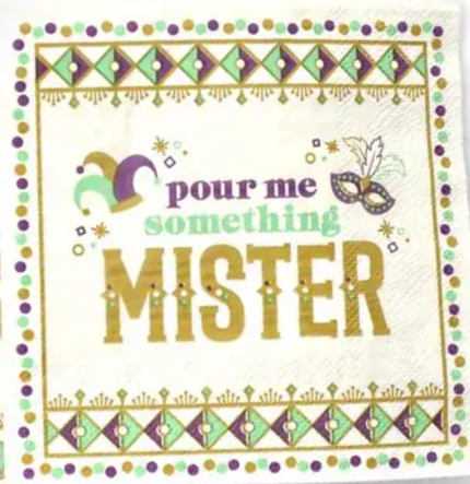 Cocktail Napkin - Pour Me Something Mister