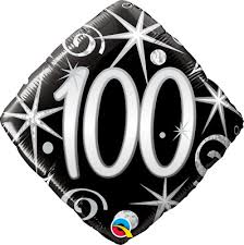 18 Inch 100 Birthday Foil Balloon