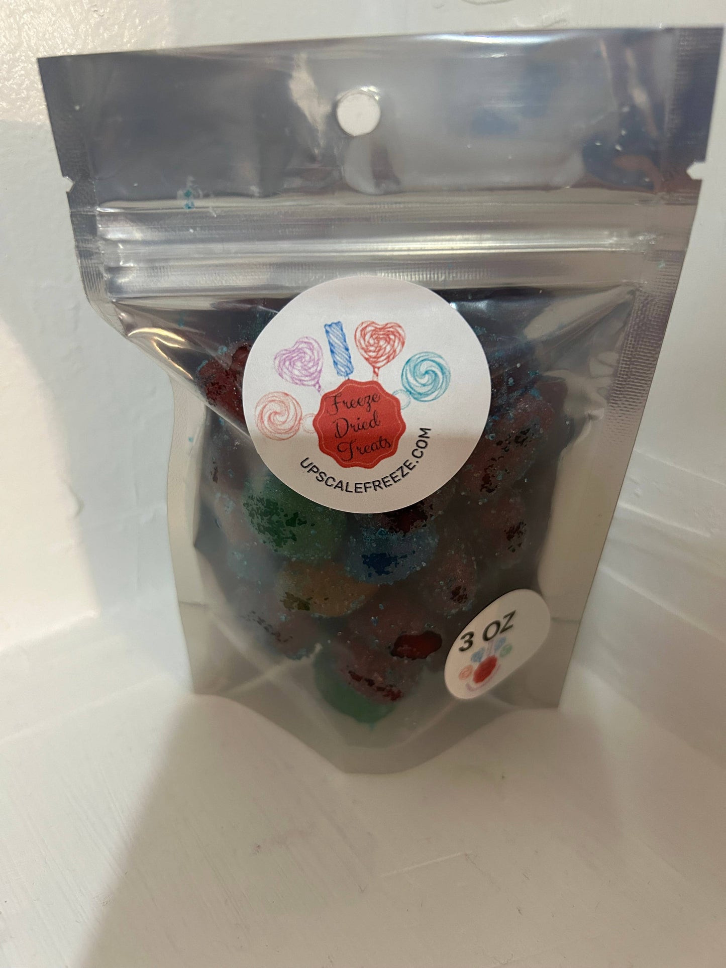 Super sour blue raspberry rainbow squishers