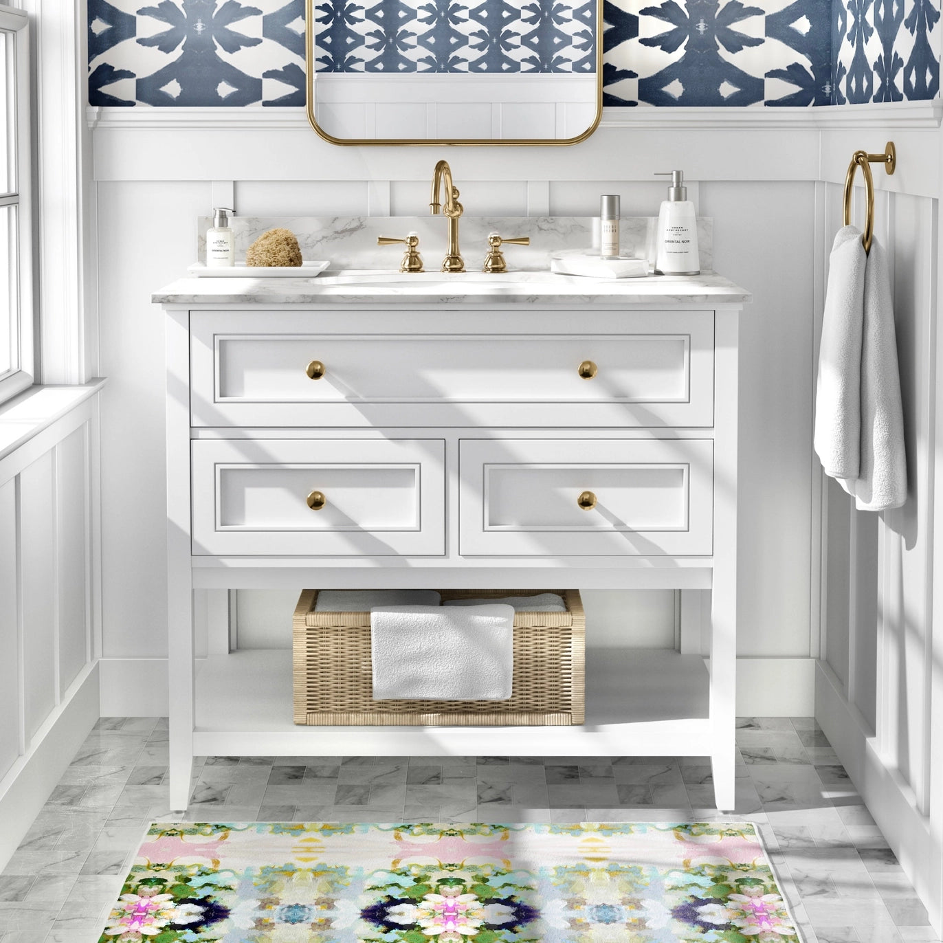 Nantucket Bloom Floor Mat
