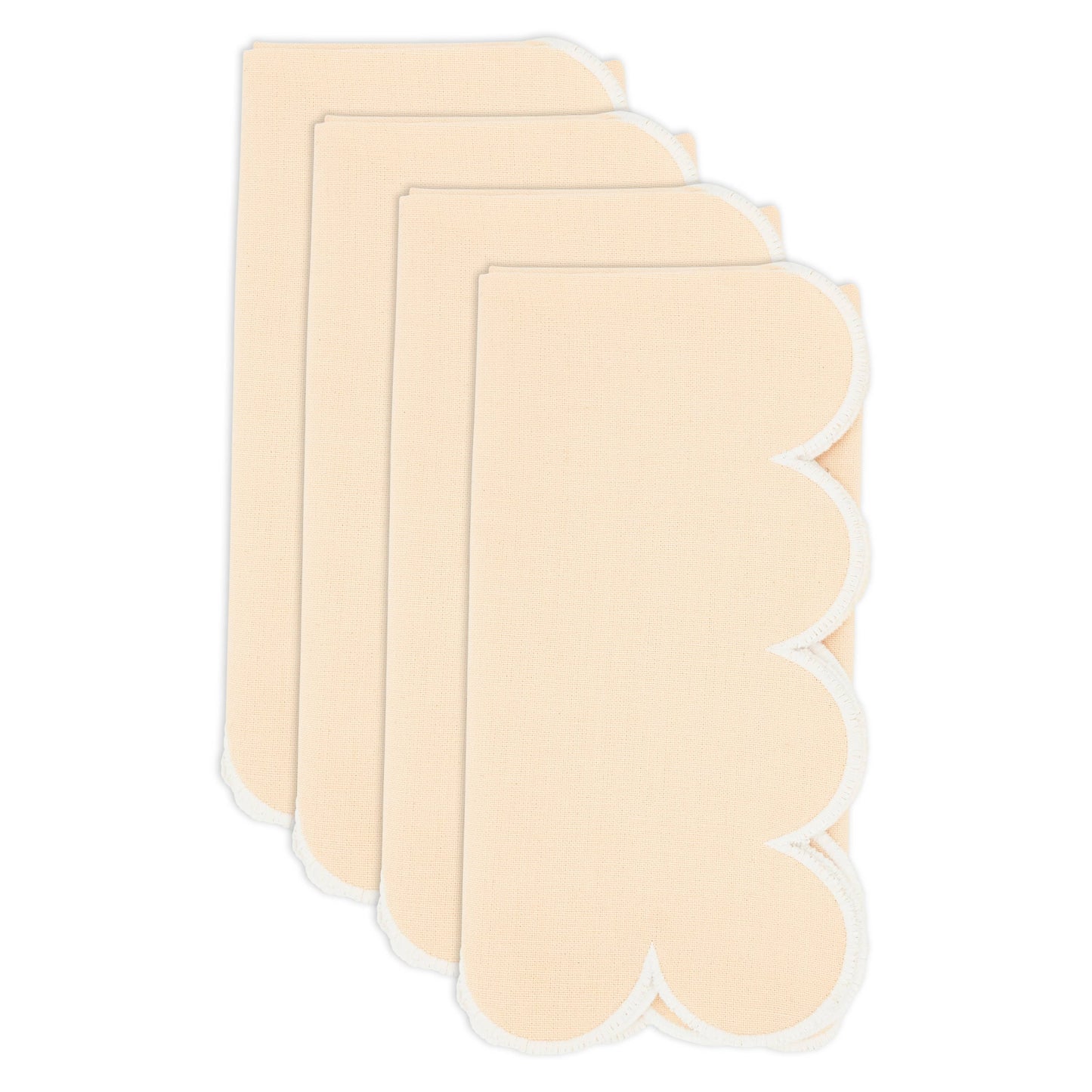 Scalloped Hem Napkin: Kiwi / 20"