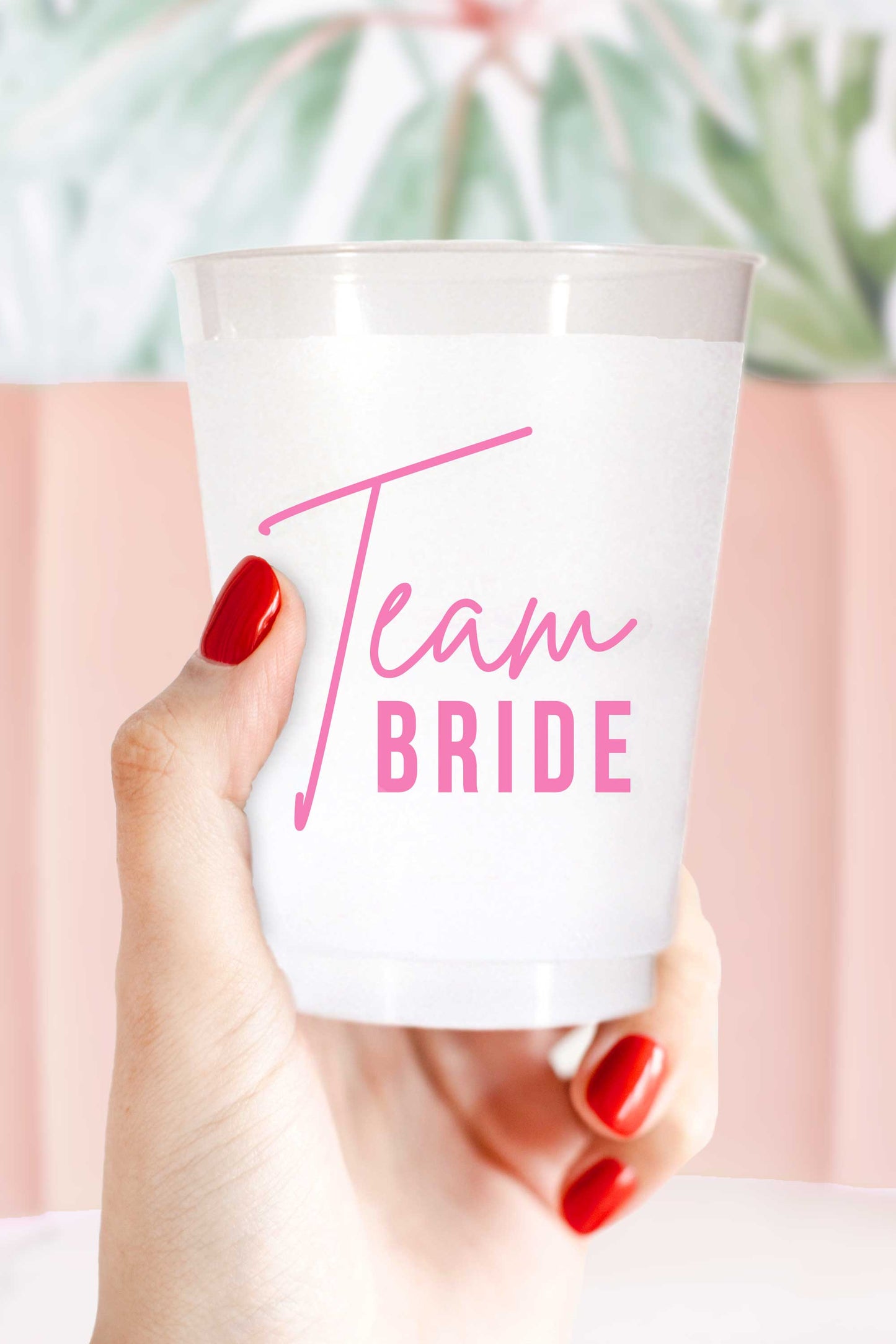 Team Bride Cups Plastic Bachelorette Cups Wedding