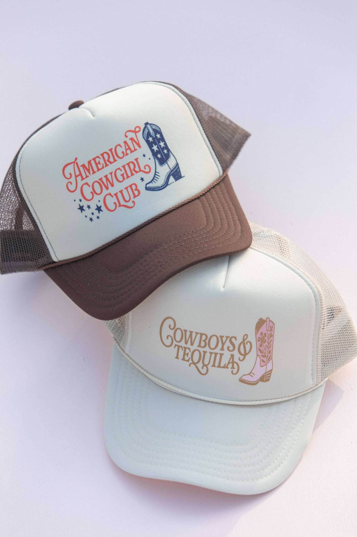 Cowboy Cowgirl Tequila Western Trucker Hat: Cowboys Tequila