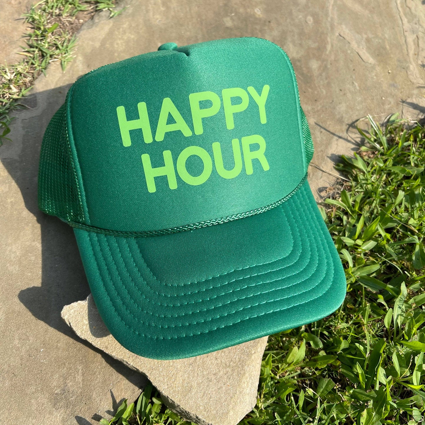 Happy Hour Trucker Hat | Monochrome: Neon Pink