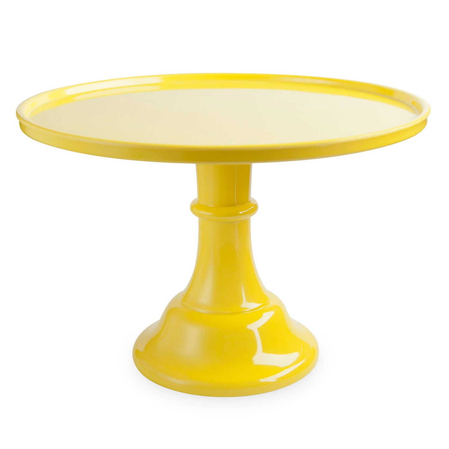 11.5" Collapsable Melamine Cake Stand - Yellow