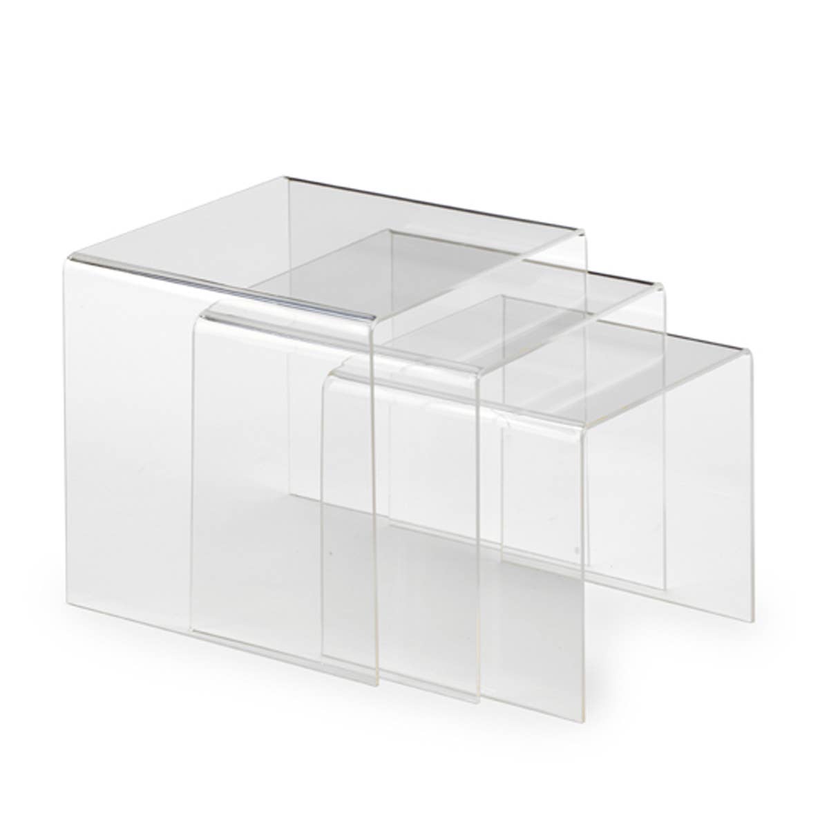 Clear Acrylic Risers: 4" 5" 6" Set