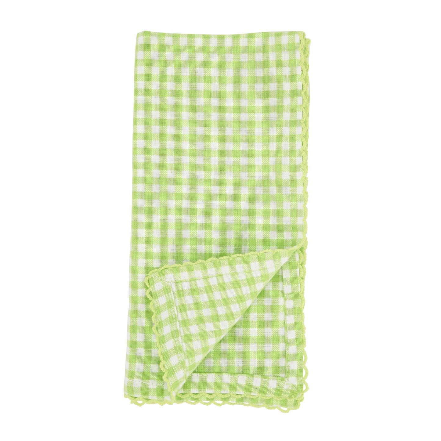 Gingham Napkin: Yellow / 18"