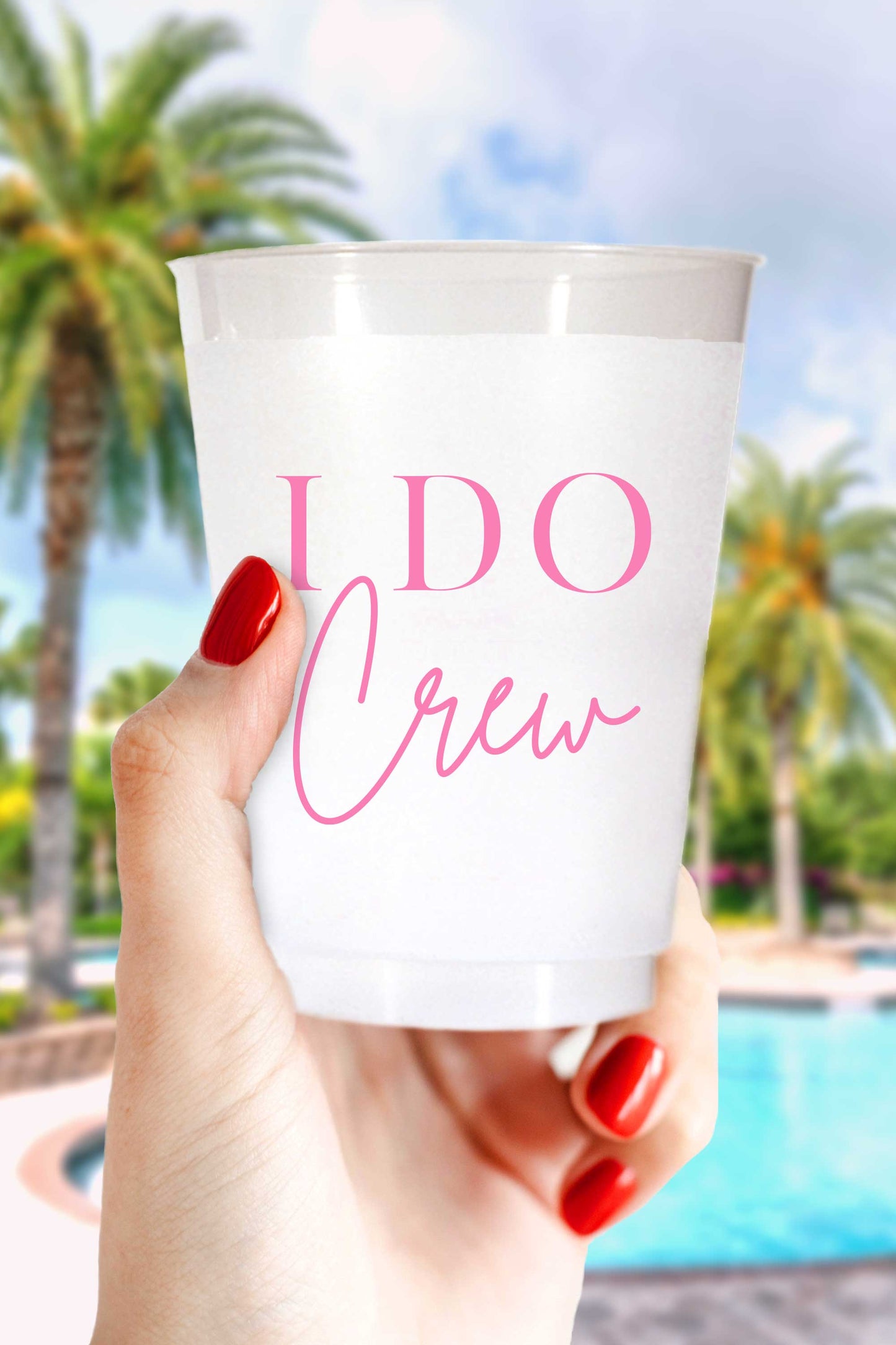 I Do Crew Cups Plastic Bachelorette Cups Wedding