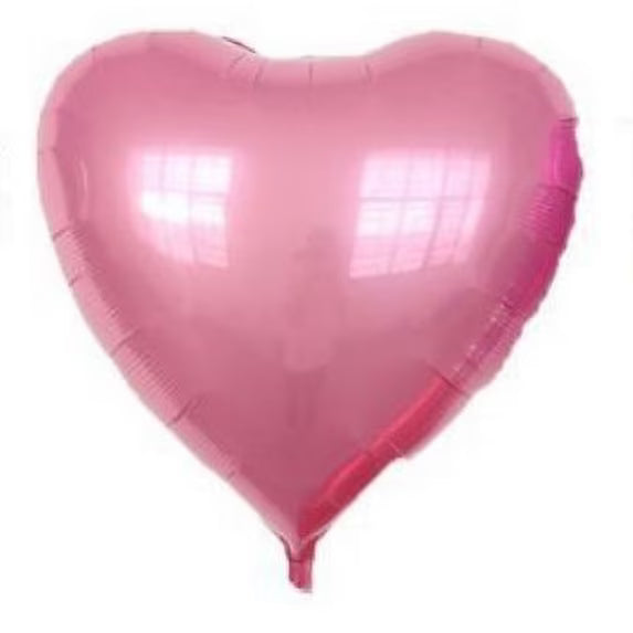 36 Inch Light Pink Heart Foil Balloon