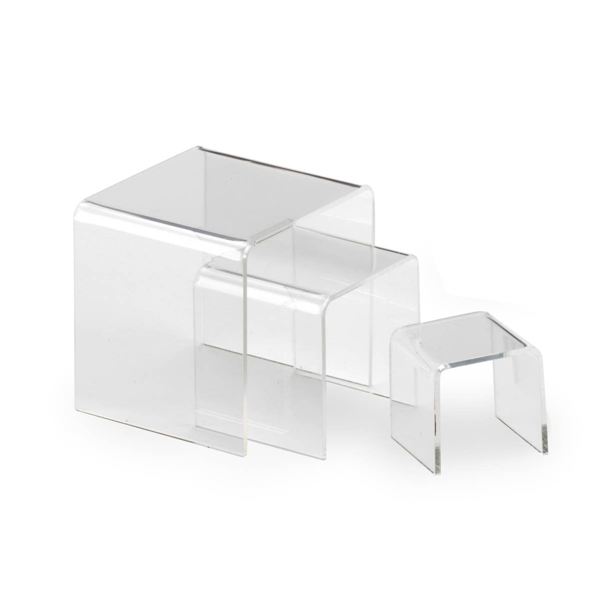 Clear Acrylic Risers: 4" 5" 6" Set