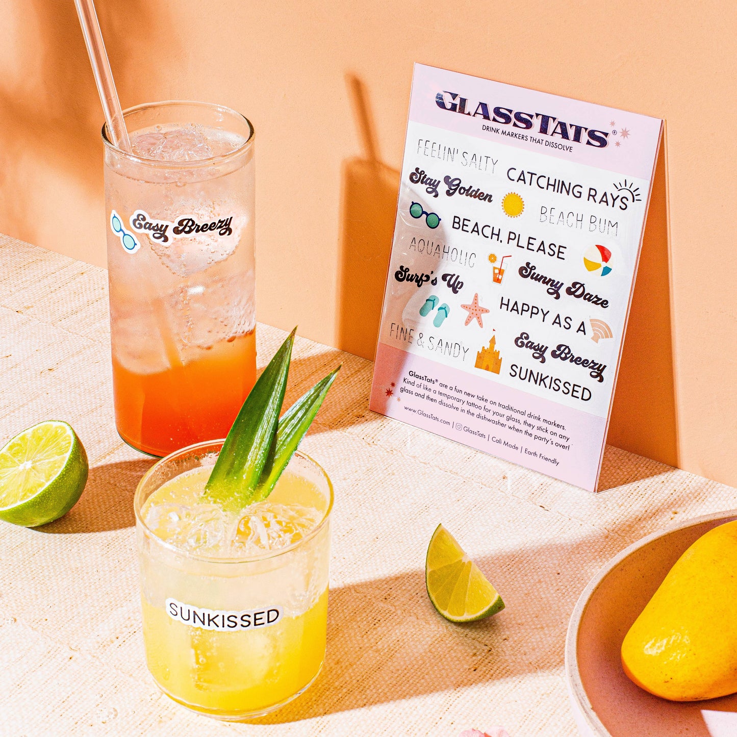 Beach Vibes Drink Markers