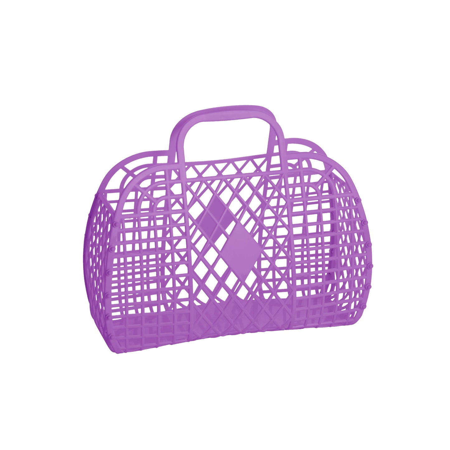 Retro Basket Jelly Bag - Small: Neon Pink