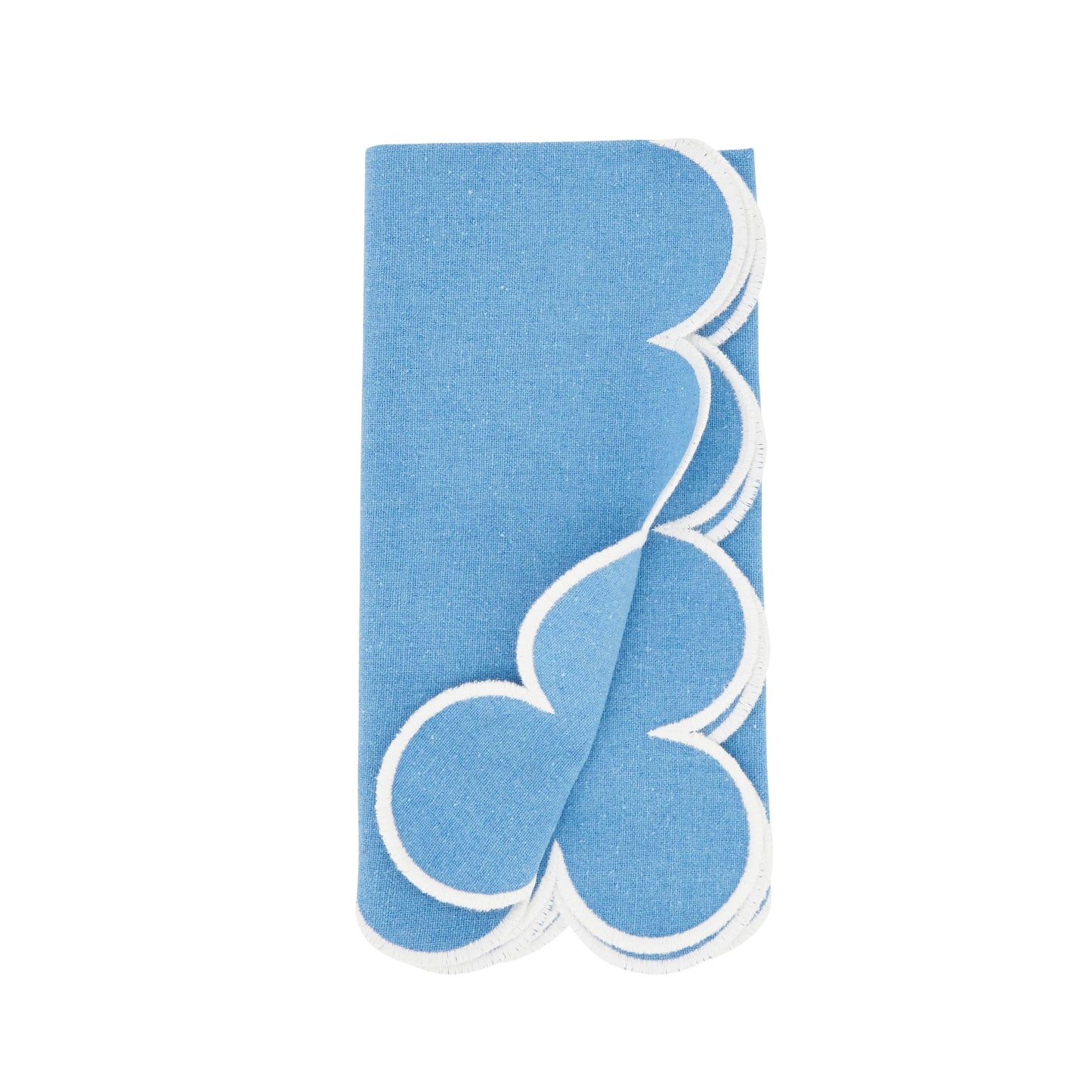 Scalloped Hem Napkin: Kiwi / 20"