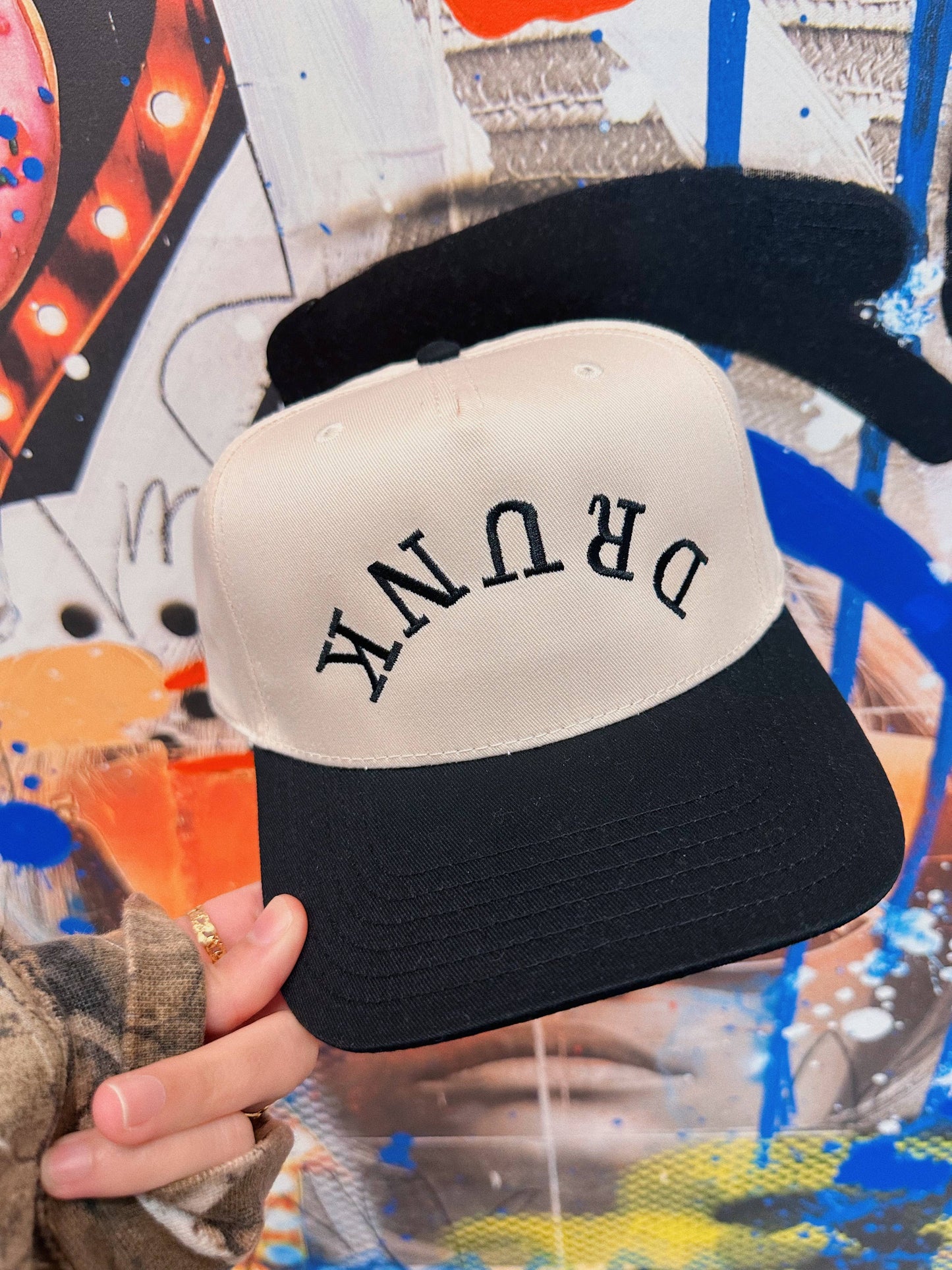 Drinking Embroidered Structured Hat