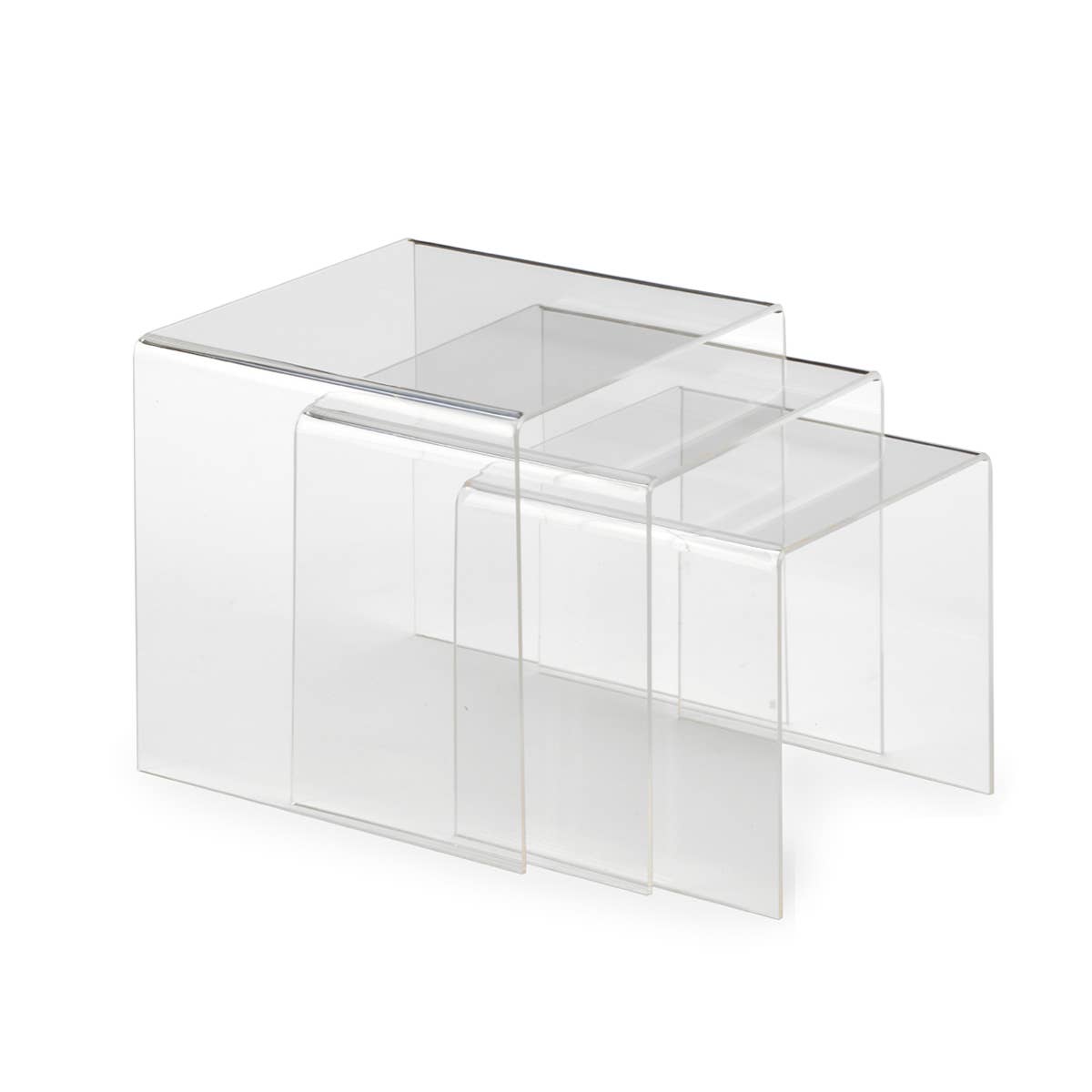 Clear Acrylic Risers: 4" 5" 6" Set