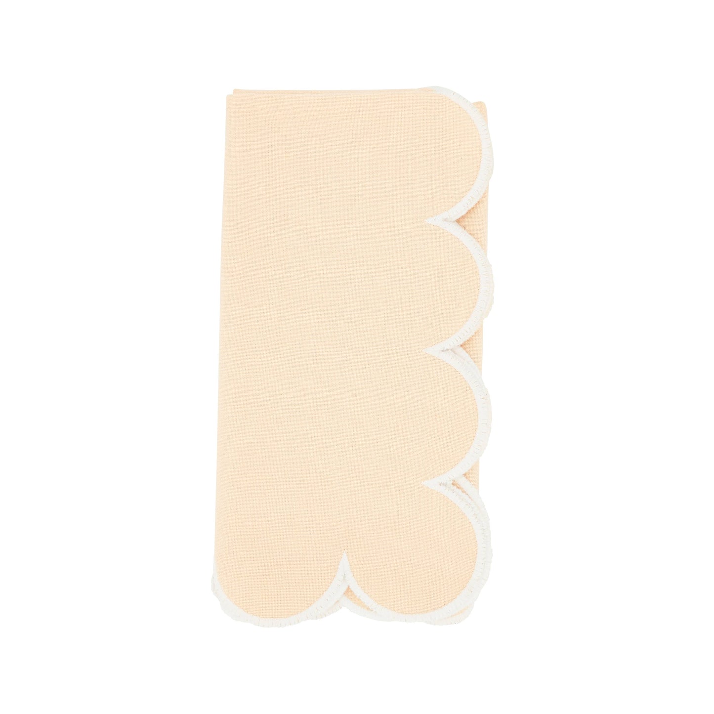 Scalloped Hem Napkin: Kiwi / 20"