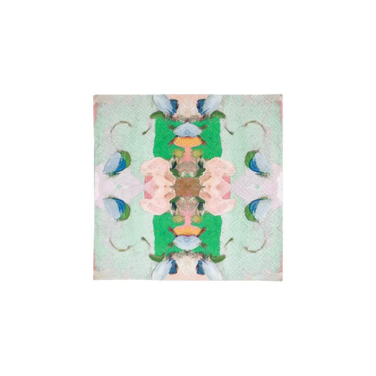 Monet's Garden Green Cocktail Napkins