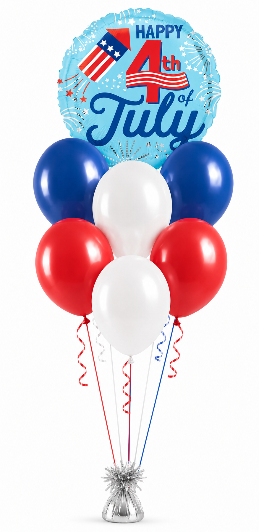 Happy 4th of July Foil Balloon Bouquet