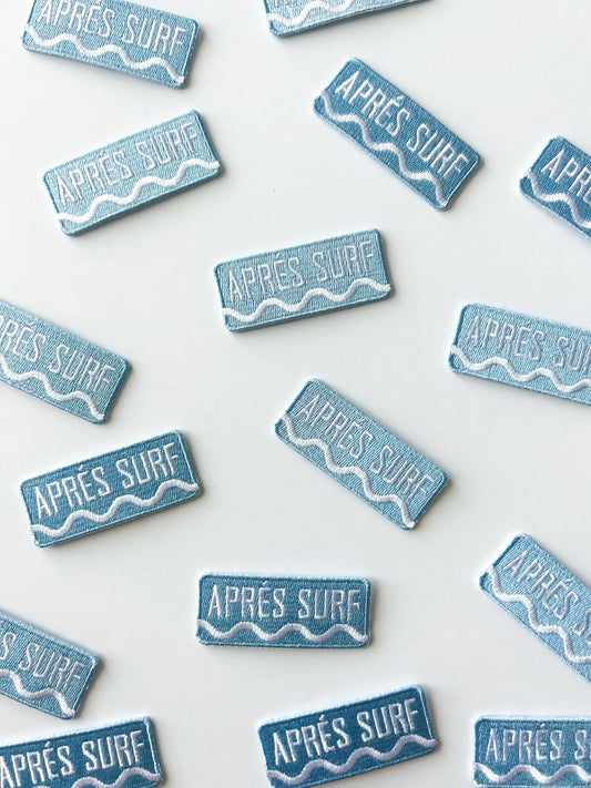 Apres Surf Embroidered Iron On Patch