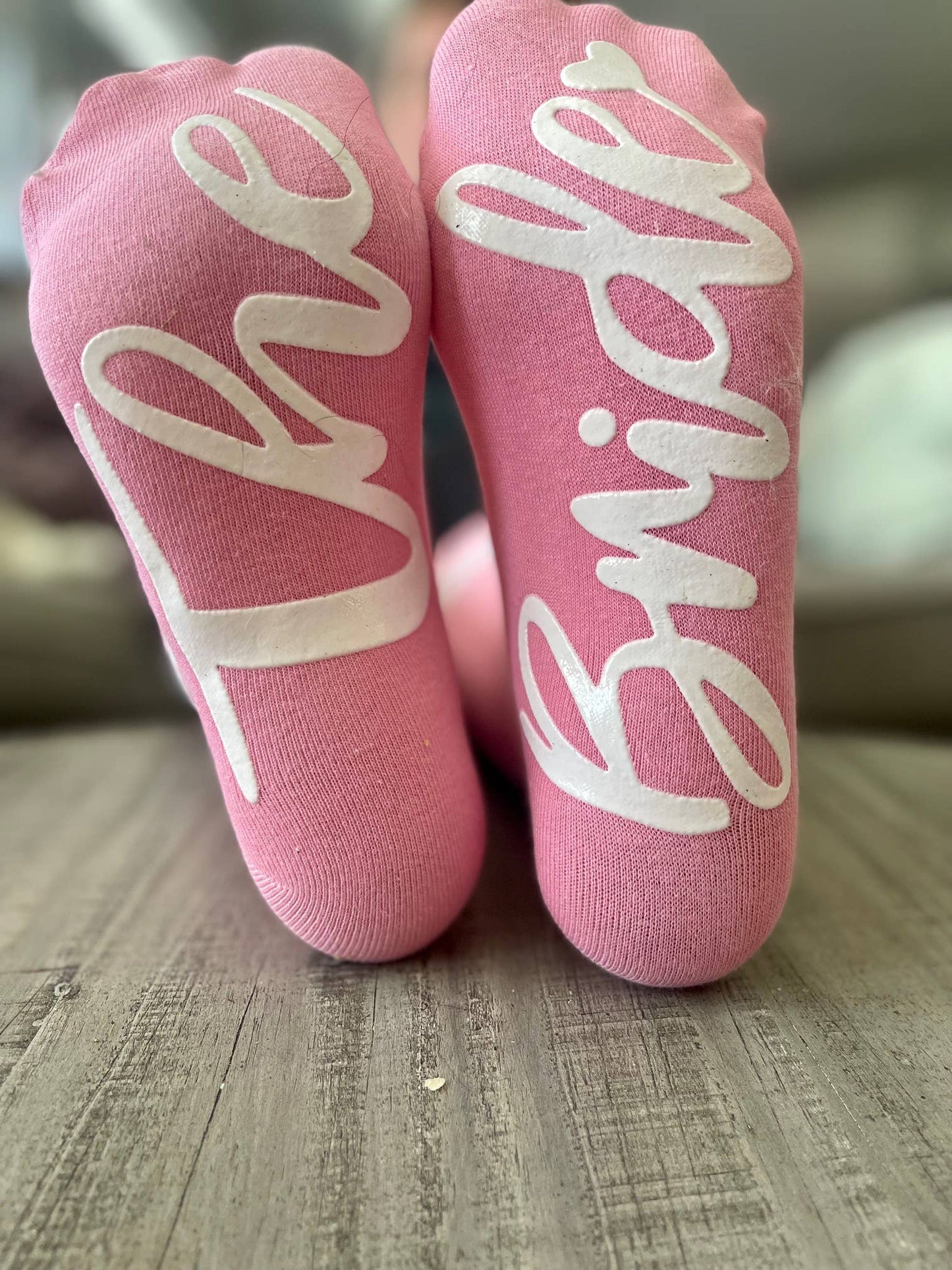 The Bride Socks, Bride Socks, Wedding Socks, Gift for Bride: Oatmeal