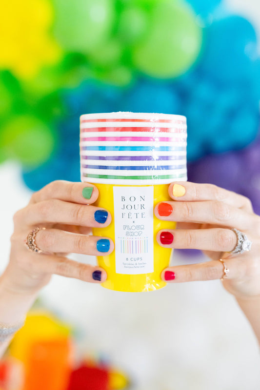 SPRINKLES & SMILES ASSORTED RAINBOW CUPS