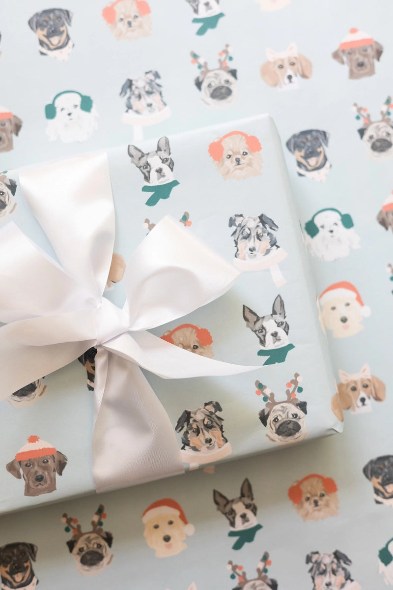 Holiday Dogs Wrapping Paper Roll