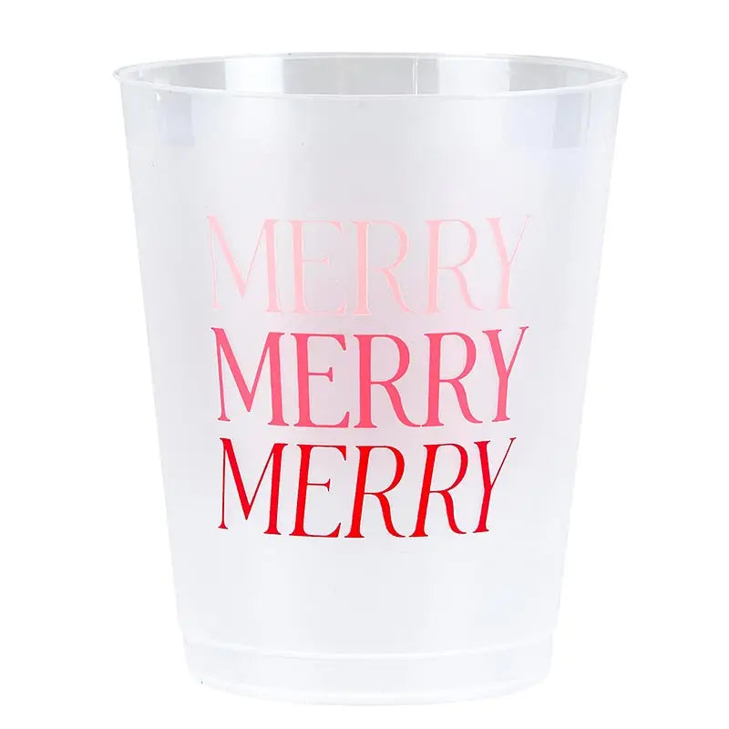 Merry Merry Merry Frosted Cups