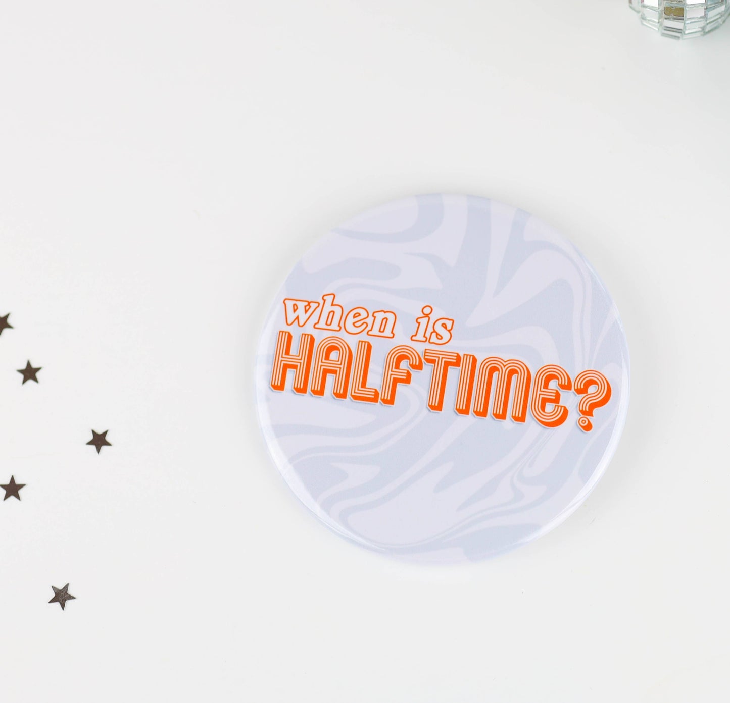 Orange Game Day Buttons | Game Day Pins: MILF - Man I Love Football - Orange