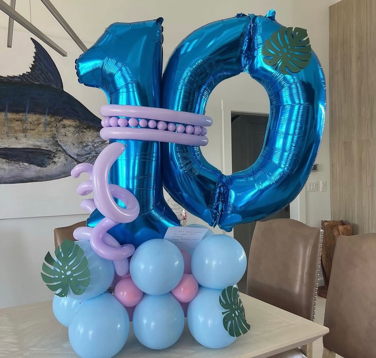 Single Number - Birthday Balloon Stacks