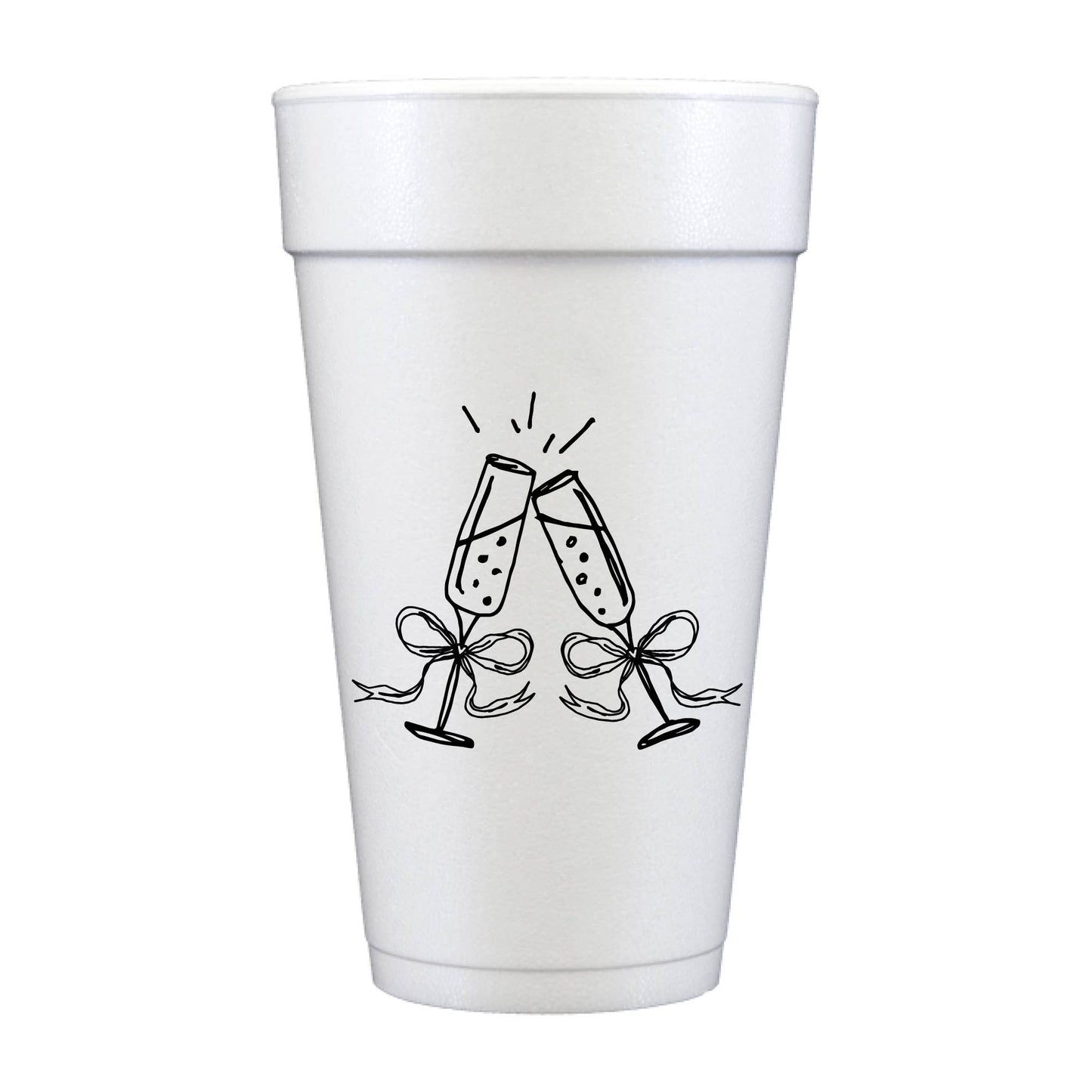 Champagne Toasting Foam Cups