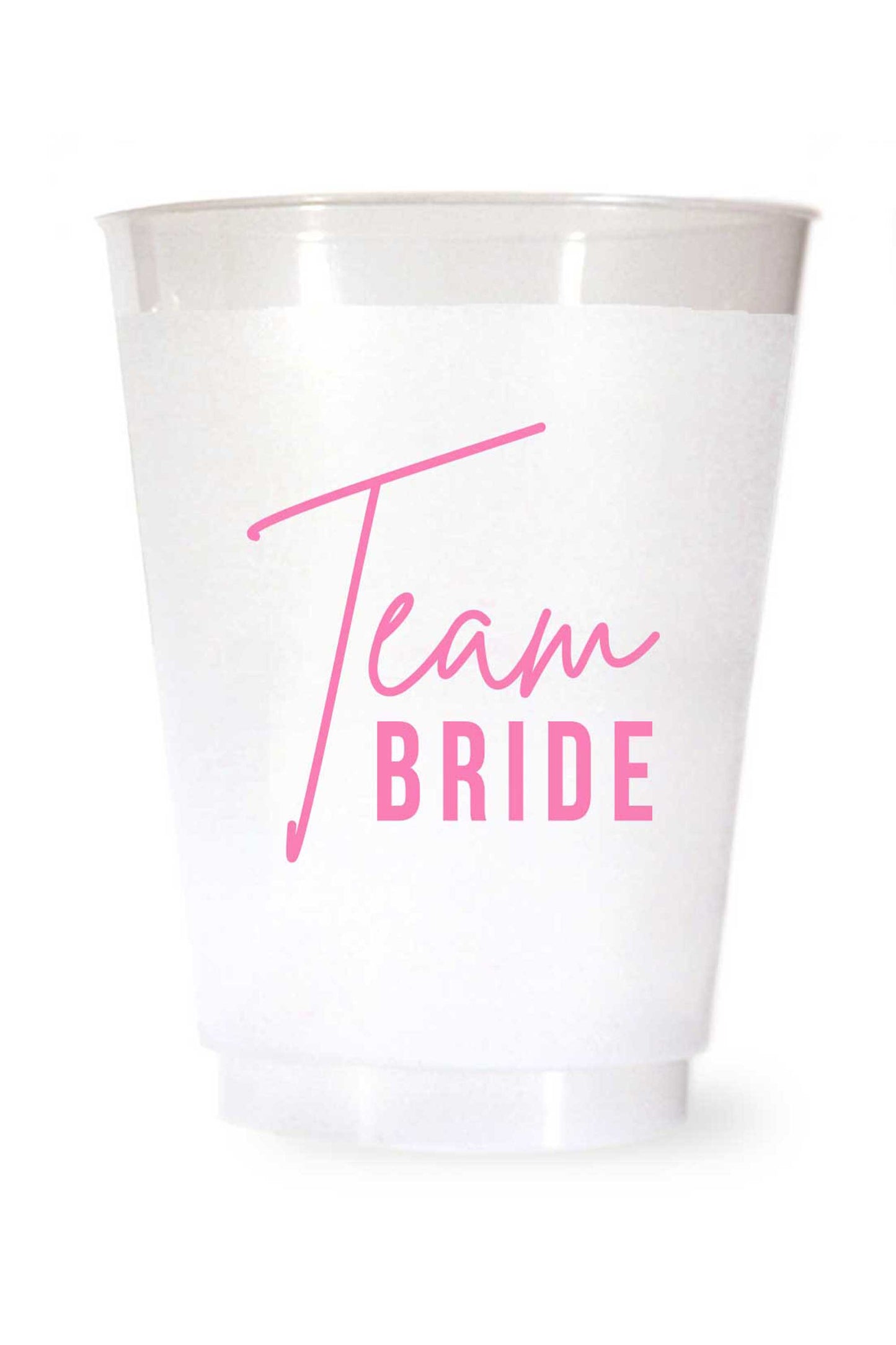 Team Bride Cups Plastic Bachelorette Cups Wedding