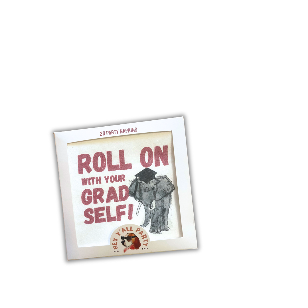 Roll on with Your Grad Self Graduation Napkins