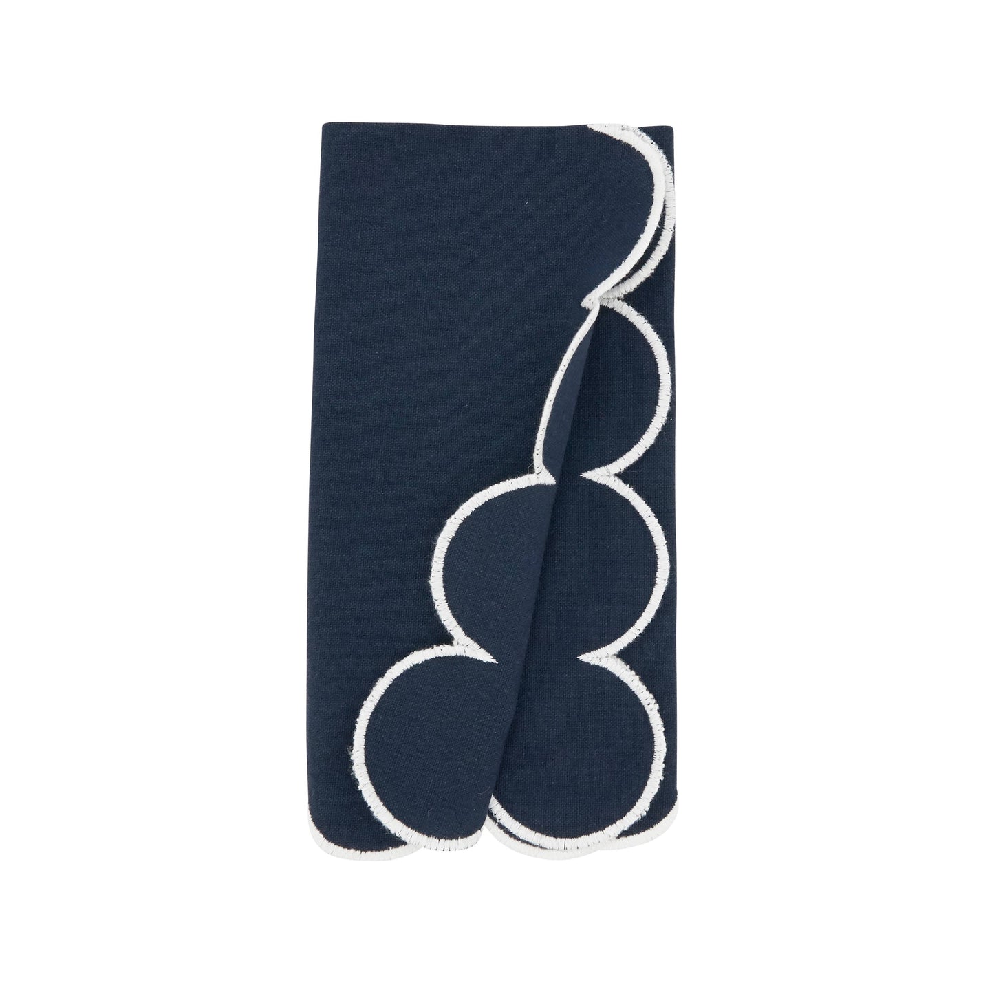 Scalloped Hem Napkin: Kiwi / 20"