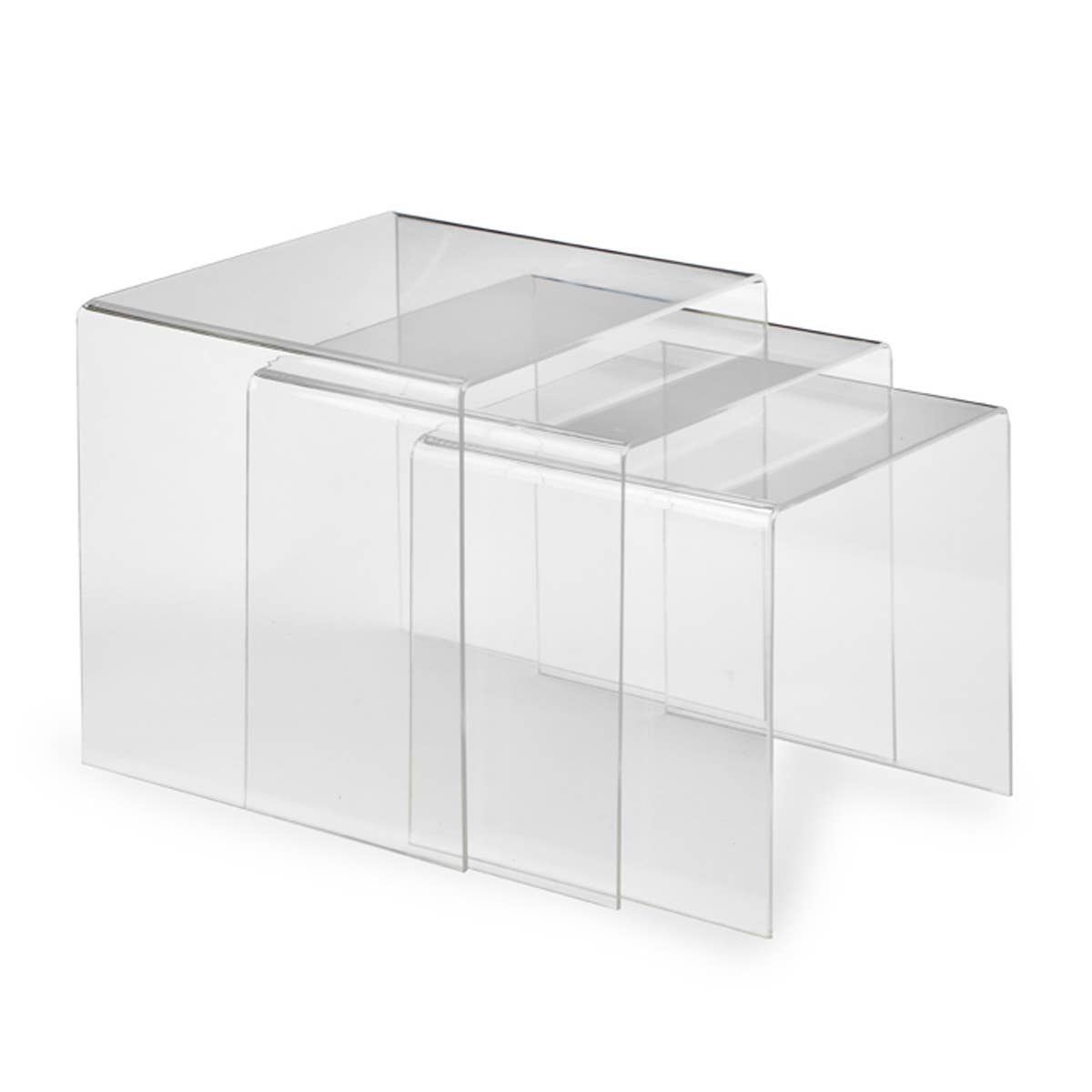 Clear Acrylic Risers: 4" 5" 6" Set