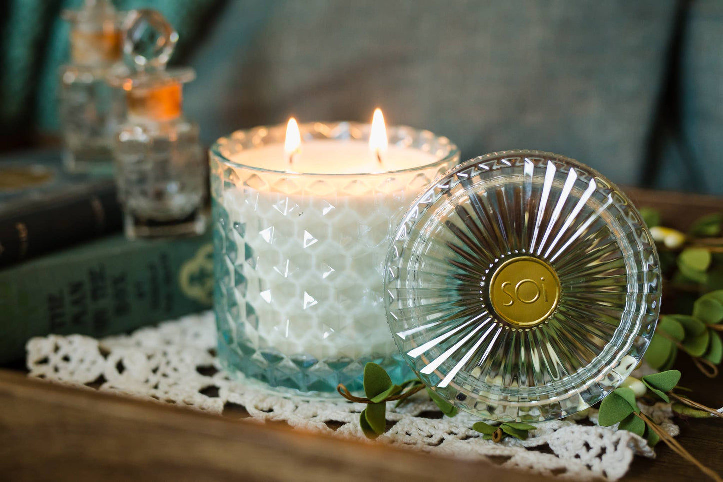Azure Sands 15oz Shimmer Candle 2 wick