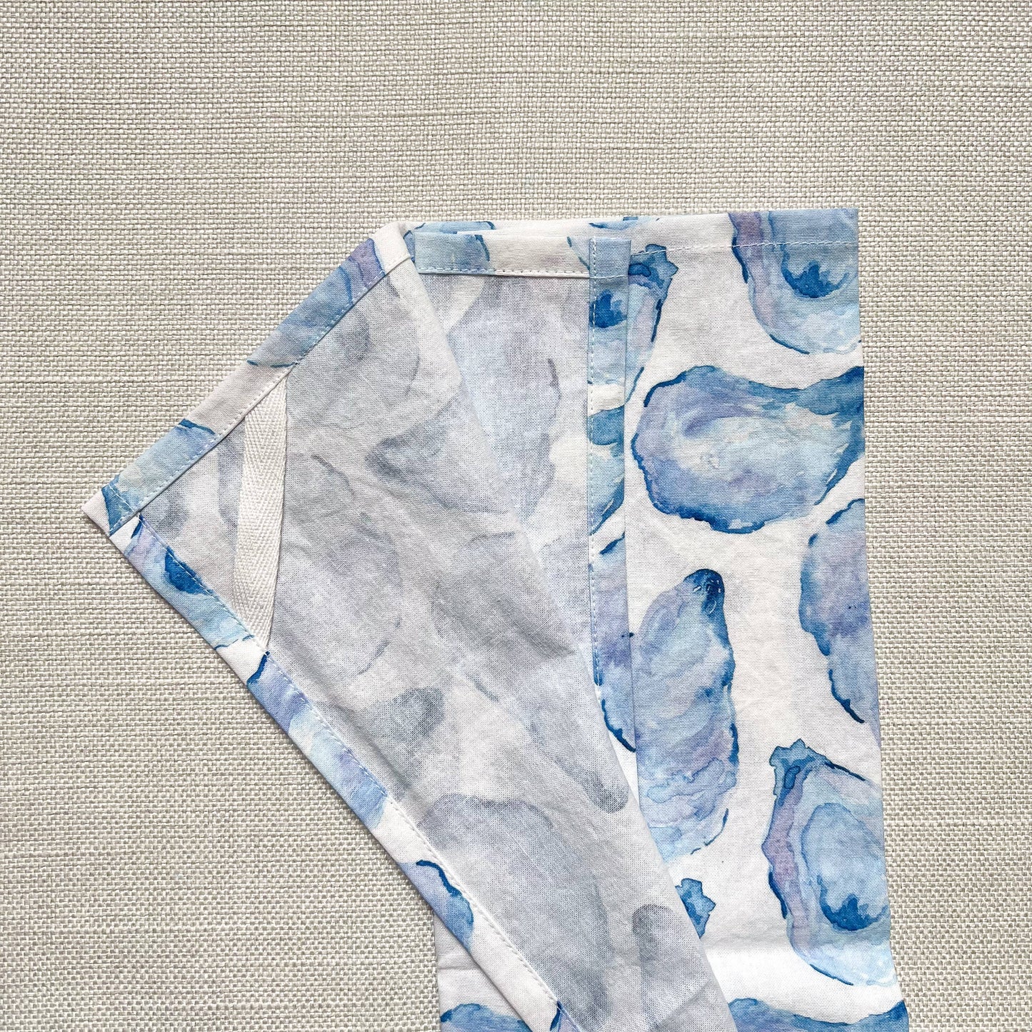 Mussel Shell Kitchen Tea Towel | Oyster Shell Tea Towel