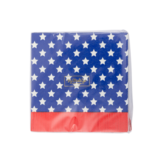 SSP1039 - Stars and Fringe Paper Cocktail Napkin