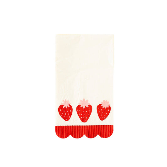 PLNP108 - Berry Fringe Scallop Guest Towel