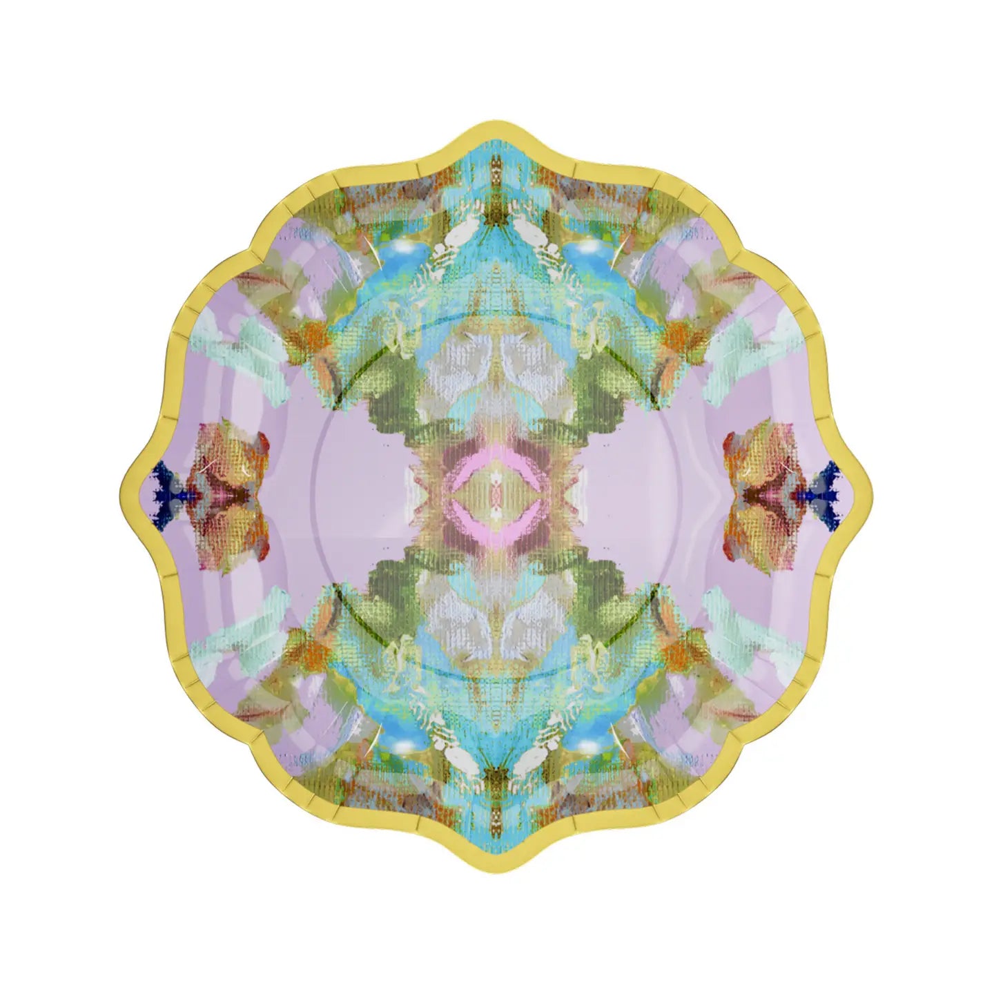 Stained Glass Lavender Cocktail Plates