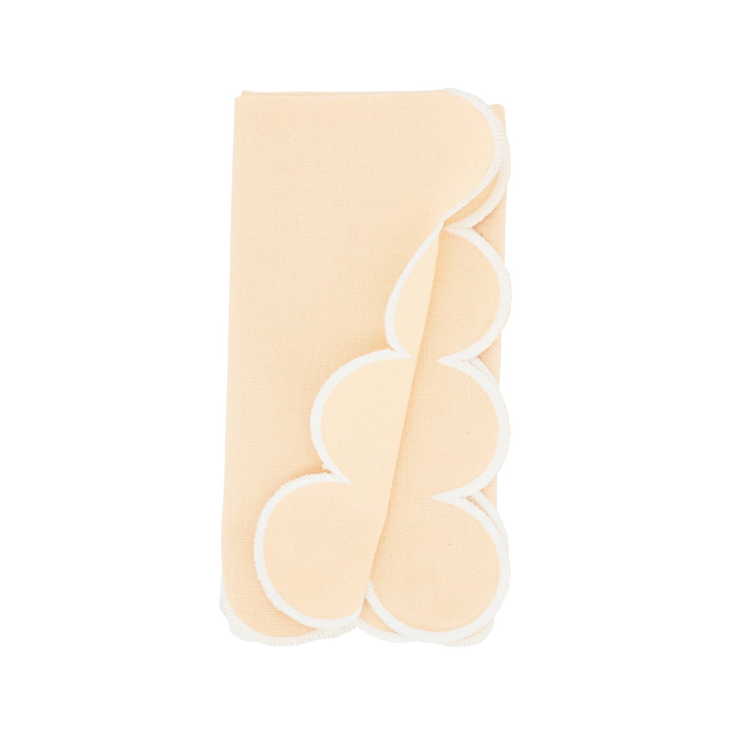 Scalloped Hem Napkin: Kiwi / 20"