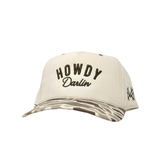 MHC Howdy Darlin Trucker Hat: Green/Natural Otto