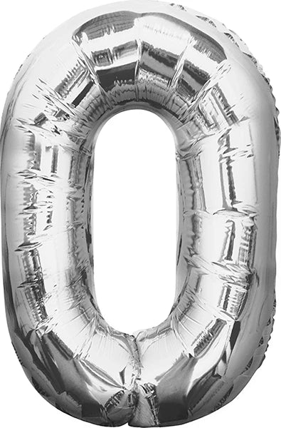 34 Inch Foil Number- Silver