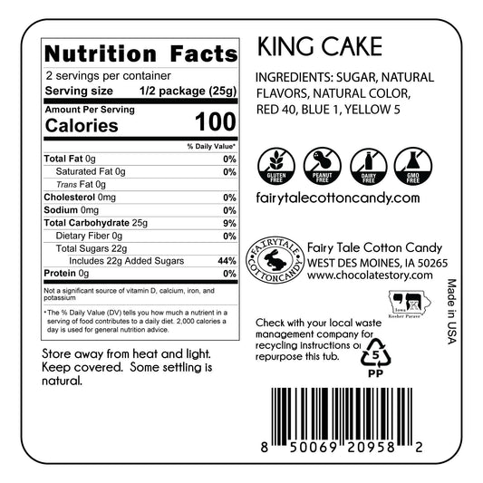 King Cake Cotton Candy