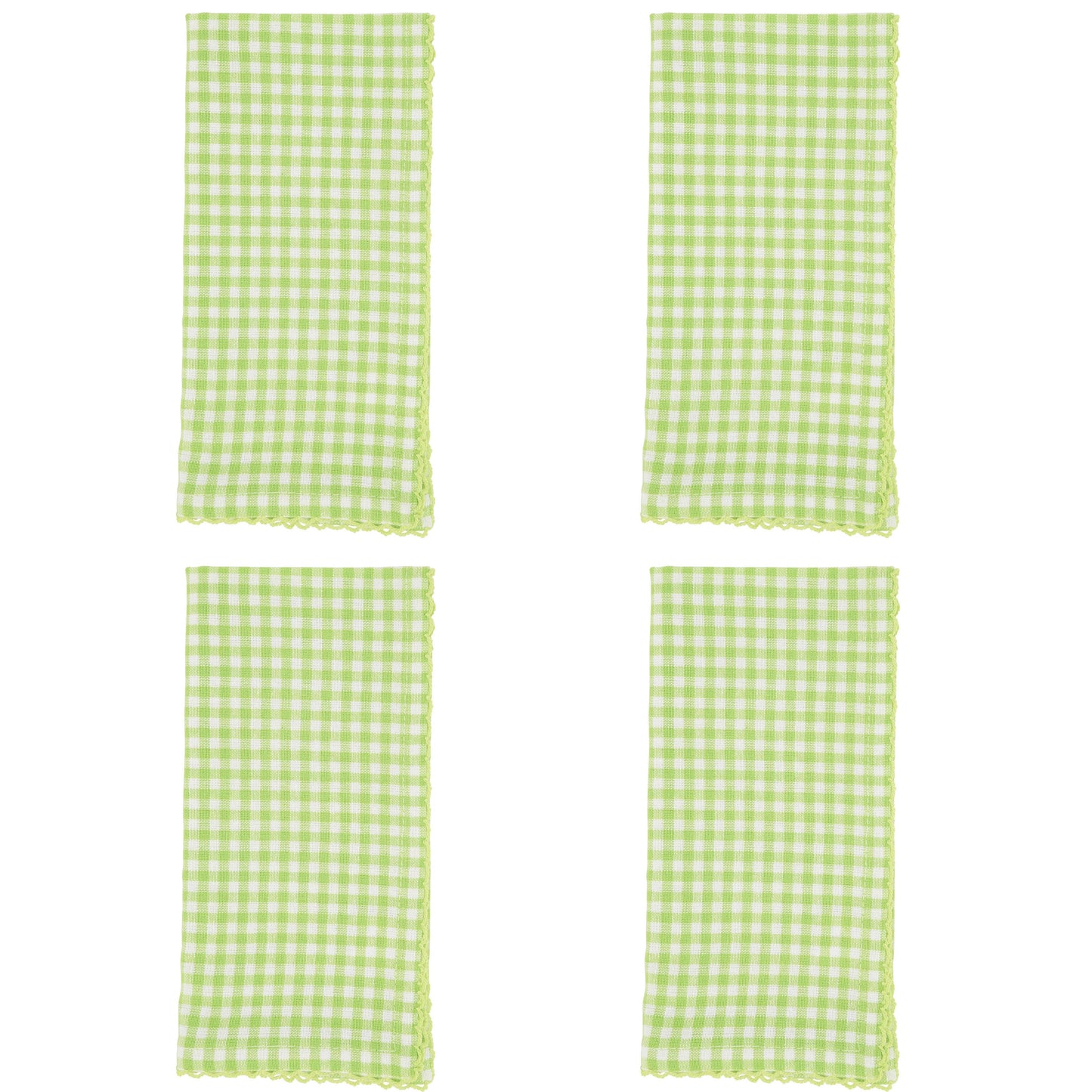Gingham Napkin: Yellow / 18"