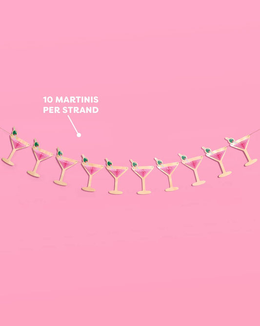 Martini Gold Foil Banner | 3D, Bachelorette, Birthday, Party