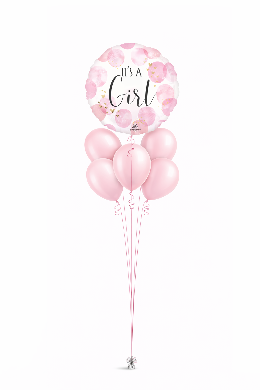 It's A Girl Balloon Bouquet