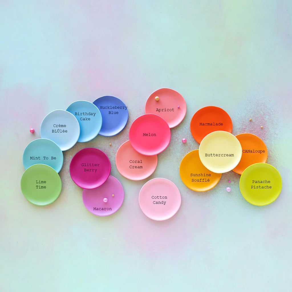 Glitterville Rainbow Salad Plate